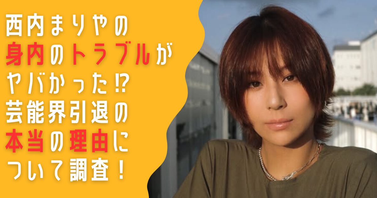西内まりや　身内　トラブル　芸能界引退　理由