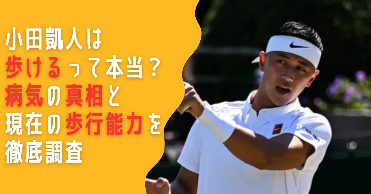 小田凱人　歩ける　病気　歩行能力