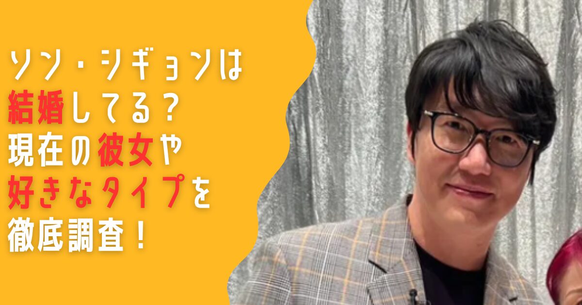 ソン・シギョン　結婚　現在　彼女　好きなタイプ